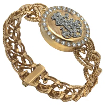 Pre-owned Boucheron Diamond Monogram Watch In Multi
