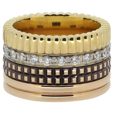 Pre-owned Boucheron Diamond Quatre Classique Large Ring Size G 1/2 (46) In Multi
