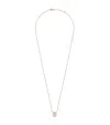Boucheron Extra Small Rose Gold And Diamond Serpent Bohème Necklace In Pink