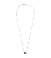 Boucheron Extra Small Rose Gold, Diamond And Garnet Serpent Bohème Motif Necklace In Pink