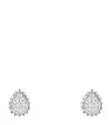 Boucheron Extra Small White Gold And Diamond Serpent Bohème Motif Earrings In White