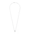 Boucheron Extra Small White Gold And Diamond Serpent Bohème Motif Pendant In Silver