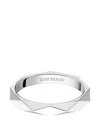 Boucheron Facette Platinum Ring In Silver