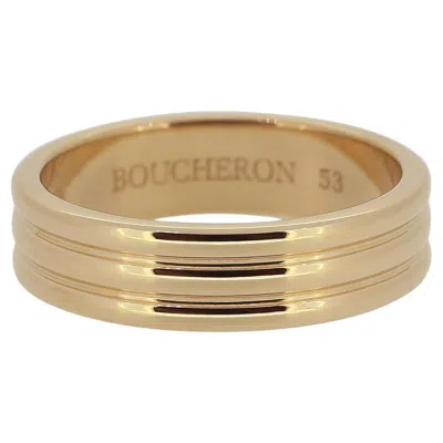 Pre-owned Boucheron Gordon Wedding Band Ring Size M 1/2 (53) In Multi