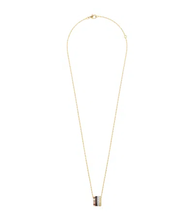 BOUCHERON LARGE MIXED GOLD AND DIAMOND QUATRE NECKLACE