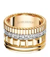 Boucheron Large Yellow Gold And Diamond Quatre Radiant Ring