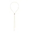 Boucheron Large Yellow Gold Quatre Classique Tie Necklace In Pink