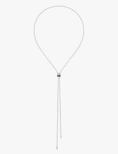 Boucheron Womens White Gold Quatre Black Edition 18ct White-gold And 0.18ct Diamond Small Tie Neckla