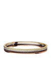 Boucheron Mixed Gold And Diamond Quatre Bangle In Brown