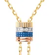 Boucheron Mixed Gold And Diamond Quatre Blue Edition Necklace In Gold