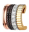 Boucheron Mixed Gold And Diamond Quatre Classique Single Ear Clip In Brown