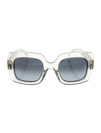 Pre-owned Boucheron Oversize Gradient Sunglasses W/ Tags In Clear