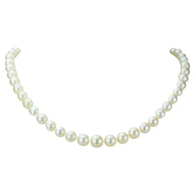 Pre-owned Boucheron Pearl Diamond Platinum Necklace In Multi