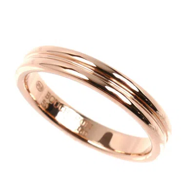 Pre-owned Boucheron Pink Gold (18k) Band Ring ()
