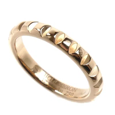 Pre-owned Boucheron Pink Gold (18k) Band Ring ()