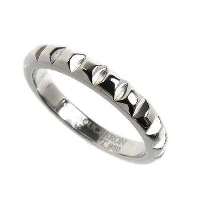 Pre-owned Boucheron Platinum 950 Band Ring ()