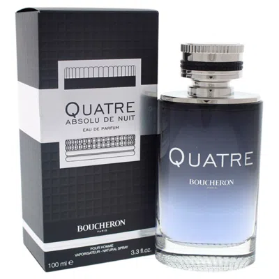 Boucheron Quatre Absolu De Nuit /  Edp Spray 3.3 oz (100 Ml) (m) In Transparent