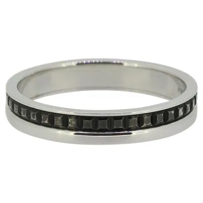 Pre-owned Boucheron Quatre Black Edition Wedding Band Size Q (58)