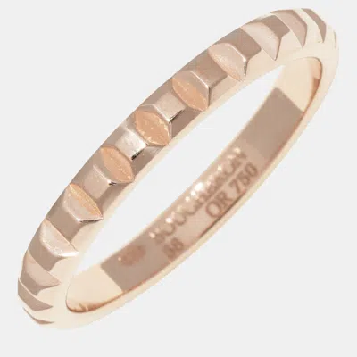 Pre-owned Boucheron Quatre Clou De Paris Ring Jal00108 Pink Metal