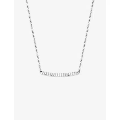 Boucheron White Gold Quatre Grosgrain 18ct White-gold Pendant Necklac