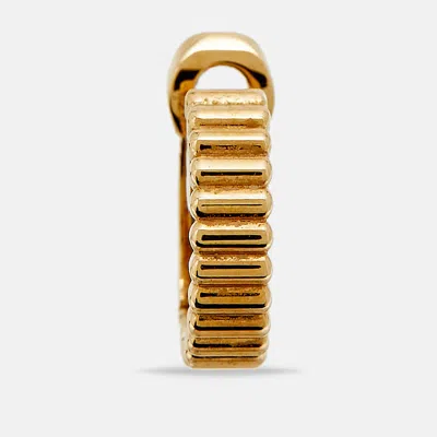 Pre-owned Boucheron Quatre Grosgrain 18k Yellow Gold Single Clip Earring