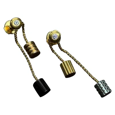 Pre-owned Boucheron Quatre Motifs Swing Drop Earrings � 18k Yellow Gold