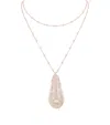 Boucheron Rose Gold And Diamond Plume De Paon Necklace