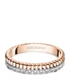 Boucheron Rose Gold, White Gold And Diamond Quatre Radiant Wedding Band