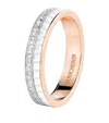Boucheron Rose Gold, White Gold And Diamond Quatre White Edition Wedding Band