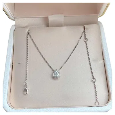 Pre-owned Boucheron Round Diamonds 18k White Gold Serpent Bohème Pendant Xs Size