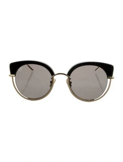Pre-owned Boucheron Round Mirrored Sunglasses W/ Tags In Multi