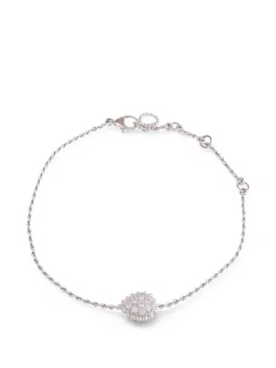 Pre-owned Boucheron Serpent Bohème Diamond Bracelet In Silver