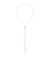 Boucheron Small Mixed Gold And Diamond Quatre Classique Tie Necklace In Gold