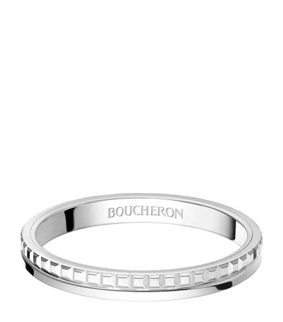 Boucheron Small Platinum Quatre Radiant Edition Wedding Band