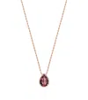 Boucheron Small Rose Gold And Garnet Serpent Bohème Motif Necklace