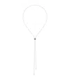 Boucheron Small White Gold And Diamond Quatre Black Edition Tie Necklace In Black