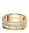 Boucheron Small Yellow Gold And Diamond Quatre Radiant Ring