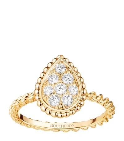 Boucheron Small Yellow Gold Serpent Bohème Motif Ring