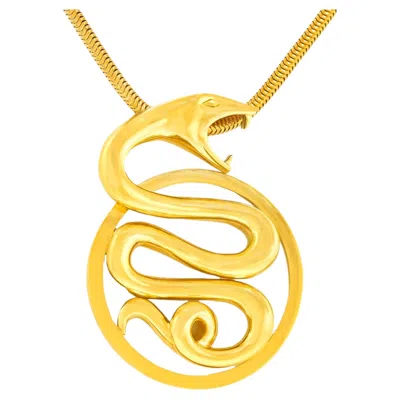 Pre-owned Boucheron Snake Pendant In Multi