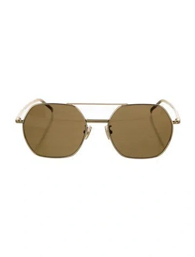 Pre-owned Boucheron Square Tinted Sunglasses In Gold