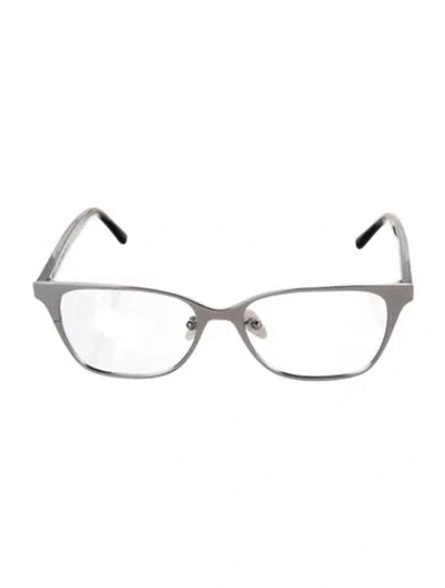 Pre-owned Boucheron Square Tinted Sunglasses In Silver