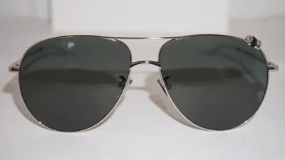 Pre-owned Boucheron Sunglasses Aviator Silver Grey Bc0136s 003 58 14 140 In Gray