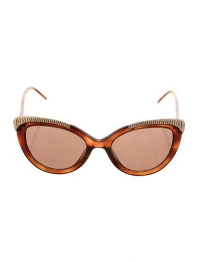 Pre-owned Boucheron Sunglasses In Brown