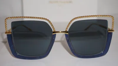 Pre-owned Boucheron Sunglasses Square Gold Blue Blue Bc0067s 003 53 20 135