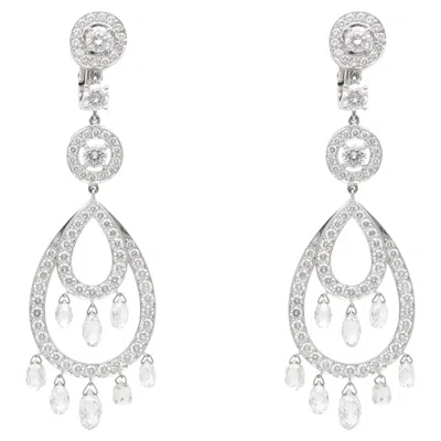 Pre-owned Boucheron Vintage  Cinna Pampilles Briolette Diamond Drop Earrings In Multiple