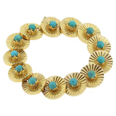 Pre-owned Boucheron Vintage Turquoise Bracelet In Multi