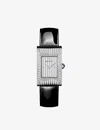 Boucheron Wa030505 Reflet Stainless-steel, Diamond And Leather Quartz Watch