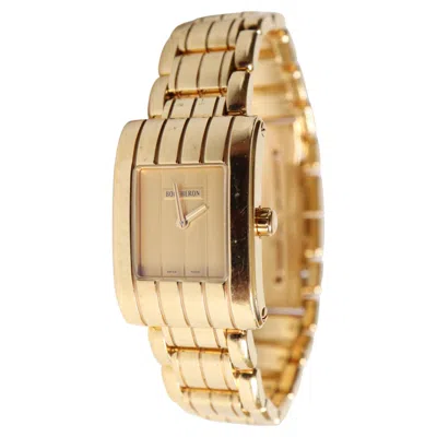 Pre-owned Boucheron Watch Parallele In 18k Yellow Gold