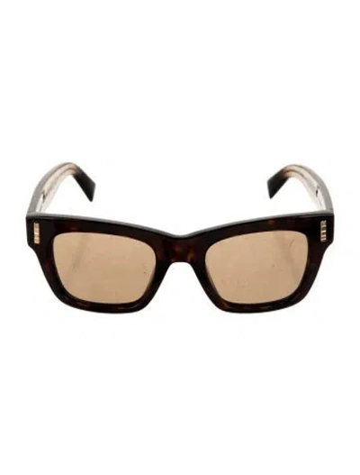 Pre-owned Boucheron Wayfarer Tinted Sunglasses W/ Tags In Brown