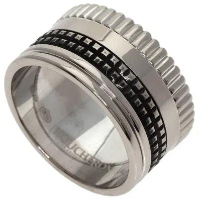 Pre-owned Boucheron White Gold (18k) Band Ring ()